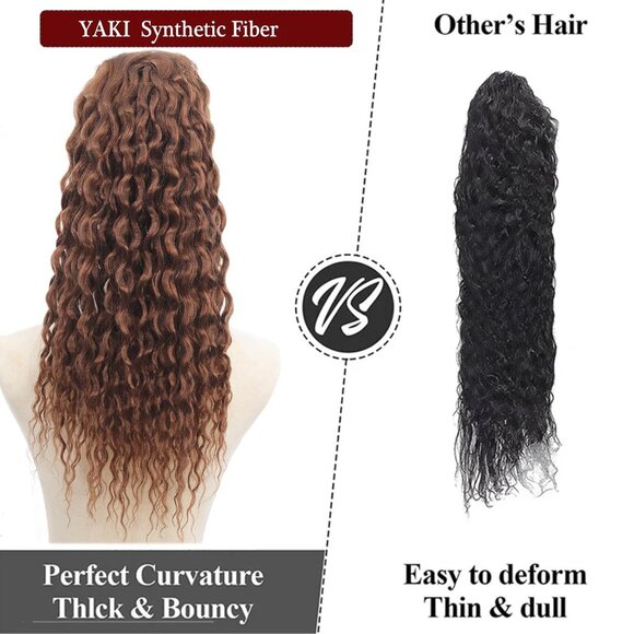 18" CTRLALT Ponytail Extension for Black Women Drawstring Clip in Hairpiece NEW - Picture 5 of 7